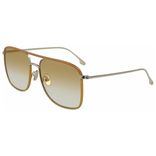 Солнцезащитные очки Victoria Beckham, оправа: металл, для женщин, желтый