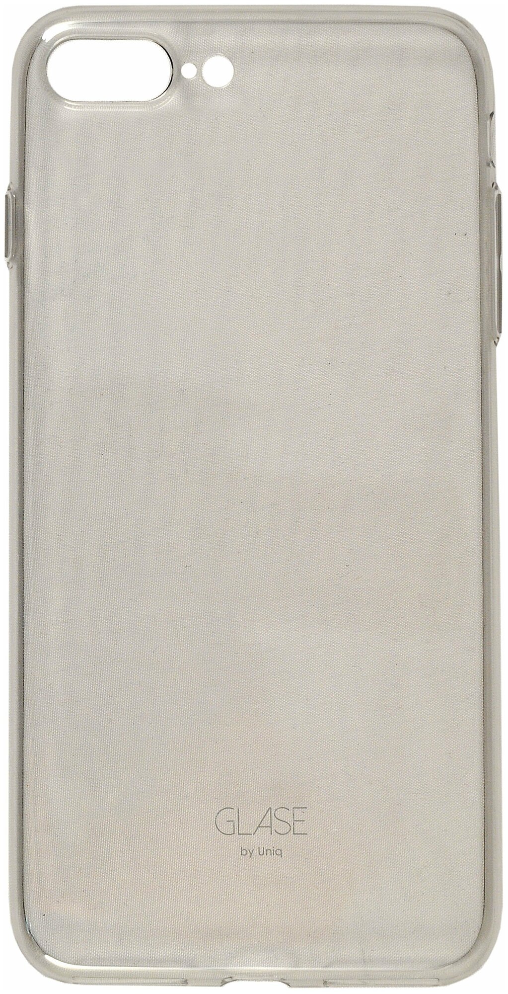 Чехол-крышка Uniq Glace для iPhone 7 Plus/ 8 Plus, силикон, серый - фото №1