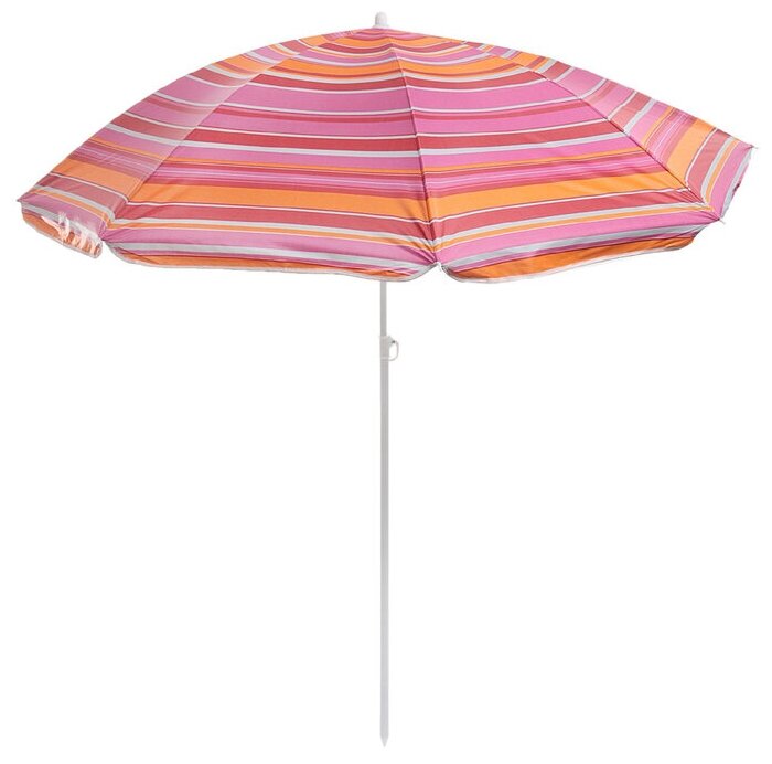 Зонт пляжный «Модерн» с серебряным покрытием d=150 cм h=170 см микс