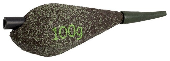 Грузило карповое сменное Mikado асимметричное (тёмно-зелёный) 22G 70 г.