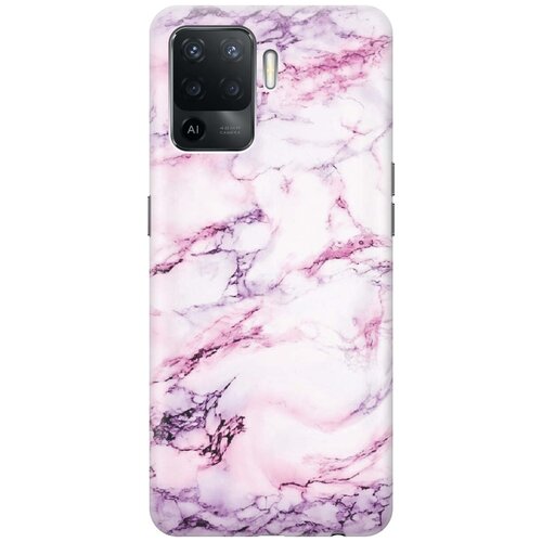 фото Re:pa чехол - накладка artcolor для oppo reno5 lite с принтом "фиолетовый мрамор"