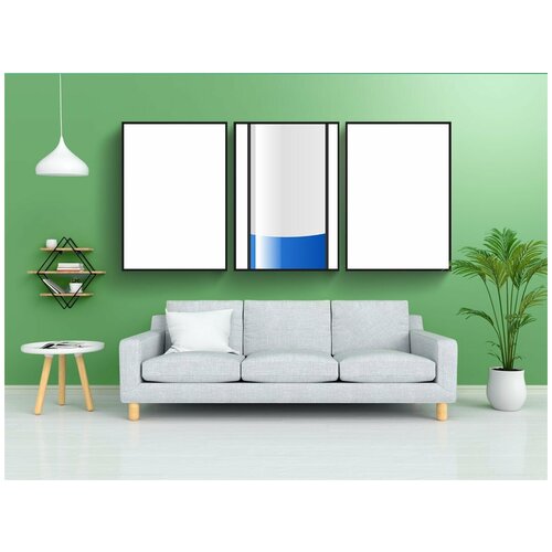 фото Набор модулных постеров для интерьера "холодный, термометр, погода" 60x90 см. в тубусе, без рамки lotsprints