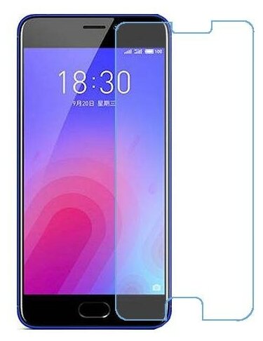 Meizu M6 защитный экран из нано стекла 9H одна штука