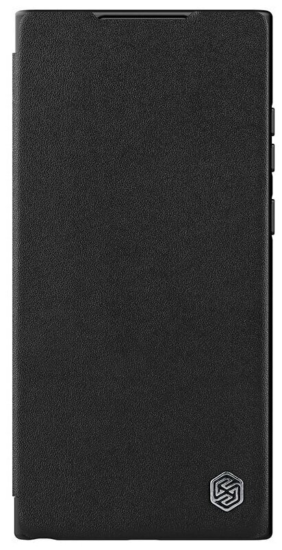 Чехол-книжка Nillkin Leather Qin Pro Plain для Samsung Galaxy S22 Ultra черный