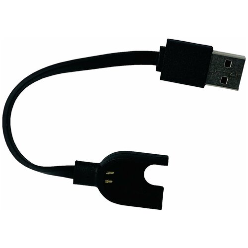USB зарядное устройство для Xiaomi Mi Band 3 / зарядник на ми бэнд 3 черного цвета