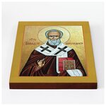 Святитель Геннадий Константинопольский, икона на доске 20*25 см - изображение