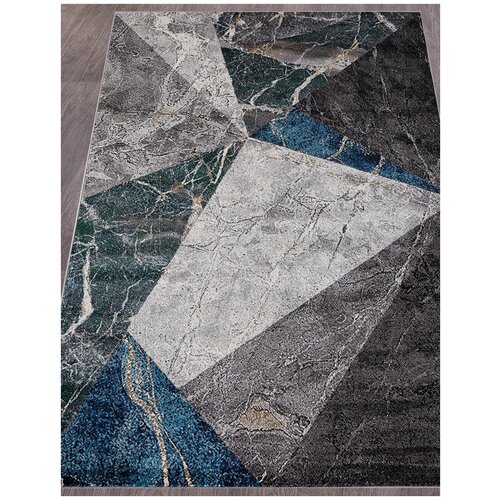 Ковер LONDON - Прямоугольник Синий, Современный, Ковер антискользящий на пол, в гостиную, спальню, в ассортименте, Турция, Бельгия, Россия (200 см. на 300 см.)