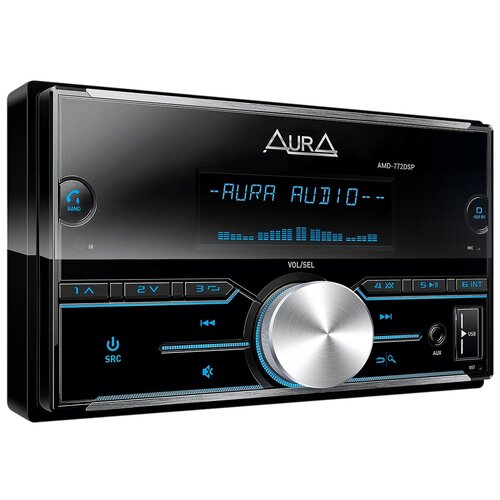 фото Автомагнитола 2 din aura amd-772 dsp