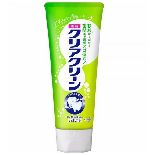 Купить Зубная паста с микрогранулами натуральная мята, КAO Clear Clean Natural Mintha туба 120 г Япония, Kao