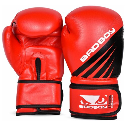фото Перчатки для бокса bad boy training series impact boxing gloves - red/black 14 унций