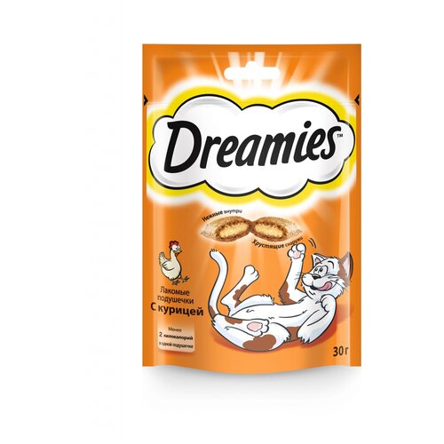 Dreamies лакомство с курицей для кошек 30 г