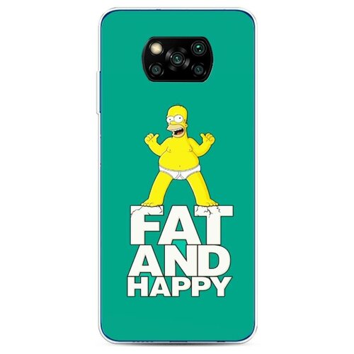 фото Силиконовый чехол "fat and happy" на xiaomi poco x3 nfc / сяоми поко x3 nfc case place