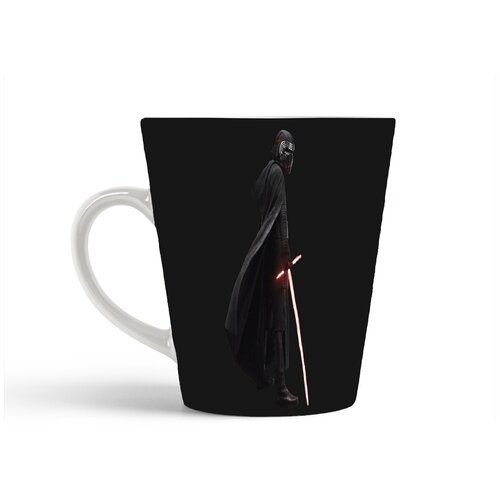 фото Кружка-латте coolpodarok звездные войны кайло рэн серый фон