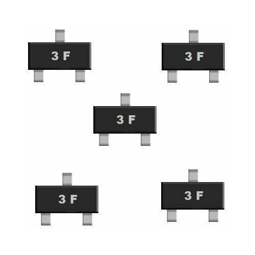 BC857B 3F транзистор 5 штук SOT23 SMD аналог 2STR2160 схема FMMTA55 характеристики цоколевка даташит ВС857В