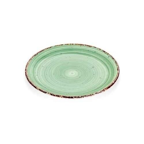 Тарелка Gural Porcelen Avanos круглая 17 см., фарфор, зеленая