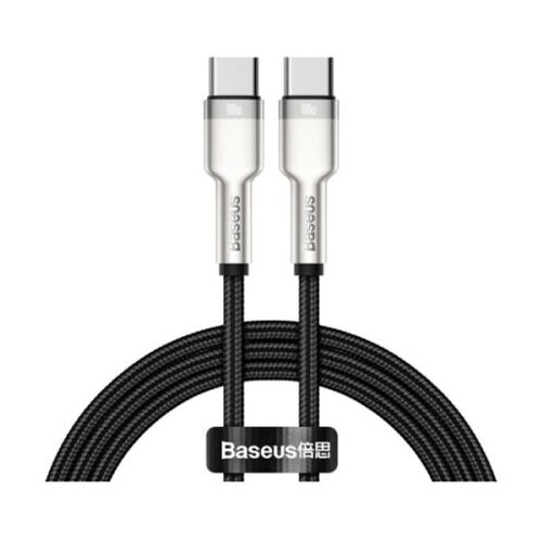 Кабель Baseus Cafule Series Metal Data Cable Type-C to Type-C 100W 1m (CATJK-C01, CATJK-C02, CATJK-C05, CATJK-C06) black кабель baseus cafule metal cable catjk c02 type c 100w 1m белый