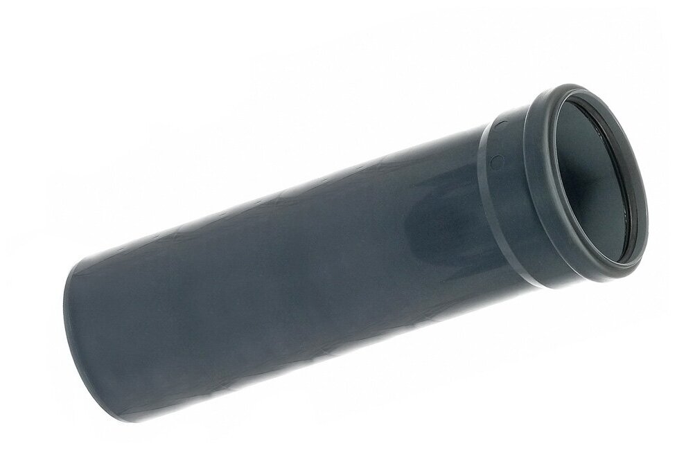 Канализационная труба внутренняя диаметр 50 мм 750х1.8 мм полипропилен Кубаньтехнопласт серая