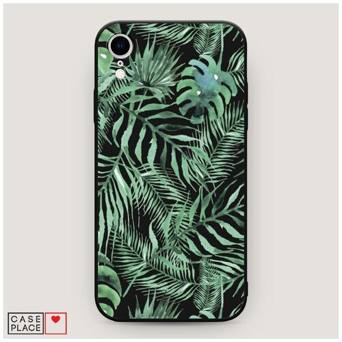 фото Чехол силиконовый матовый iphone xr (10r) папоротник фон 2 case place