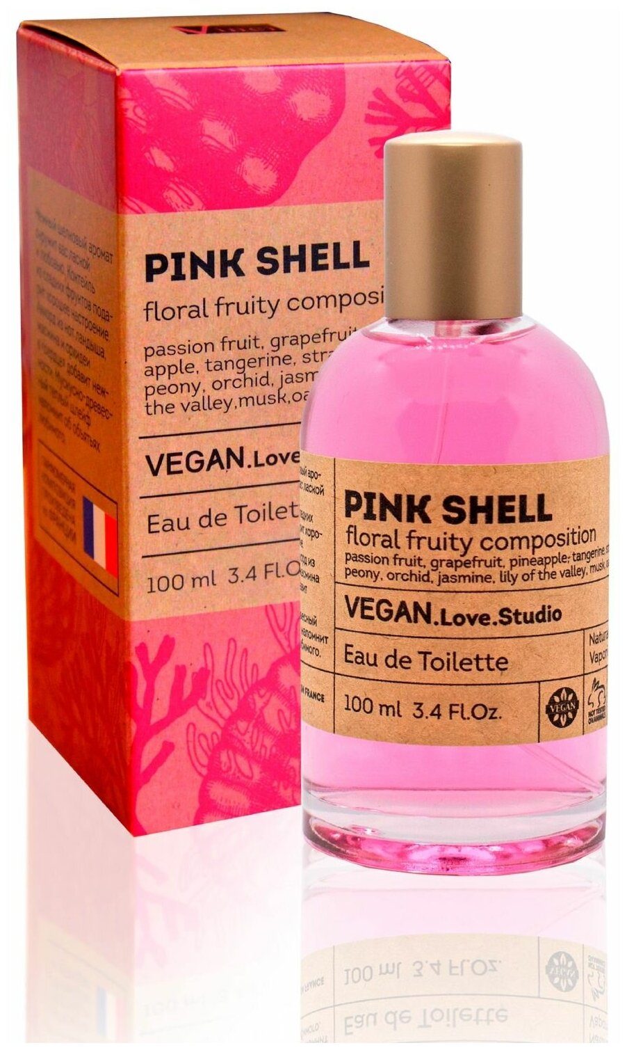 Delta parfum Туалетная вода женская Vegan Love Studio Pink Shell, 100мл