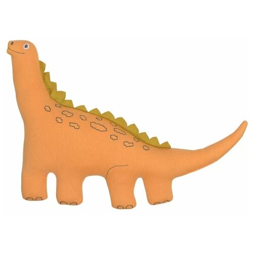 Игрушка мягкая вязаная Динозавр toto из коллекции tiny world 42х25 см