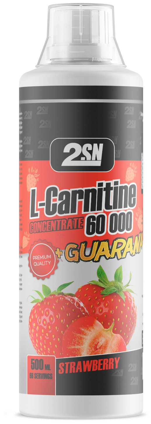 L-Carnitine 60 000 + Guarana (500 мл) (Клубника)
