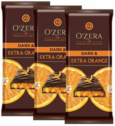 OZera», шоколад горький Dark & Extra Orange, 40 г (упаковка 15 шт
