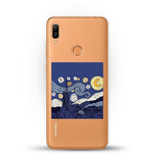 Силиконовый чехол Ночь на Huawei Y6 (2019)