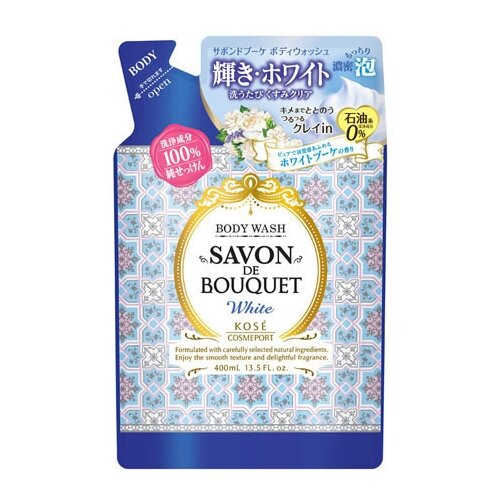 KOSE COSMEPORT Освежающее жидкое мыло Savon De Bouquet на растительной основе, с фруктово-цветочным ароматом, 400 мл