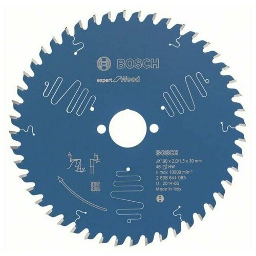 Пильный диск по дереву Expert for Wood 190x30x2/1.3x48T Bosch 2608644085