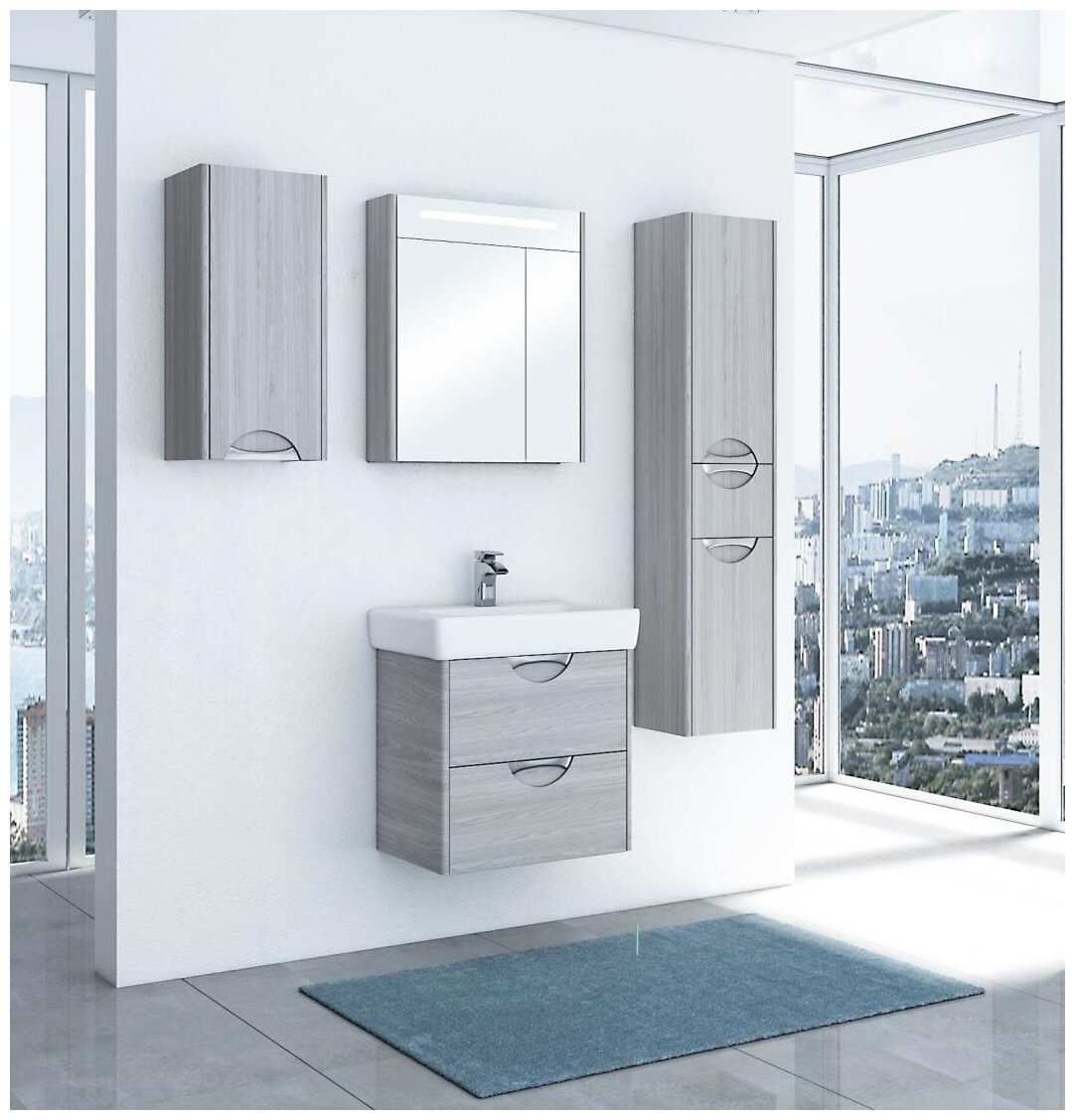 Сильва 60 1A211801SIW60 Тумба 39.5x56x54 см (дуб фьорд) Акватон - фото №4