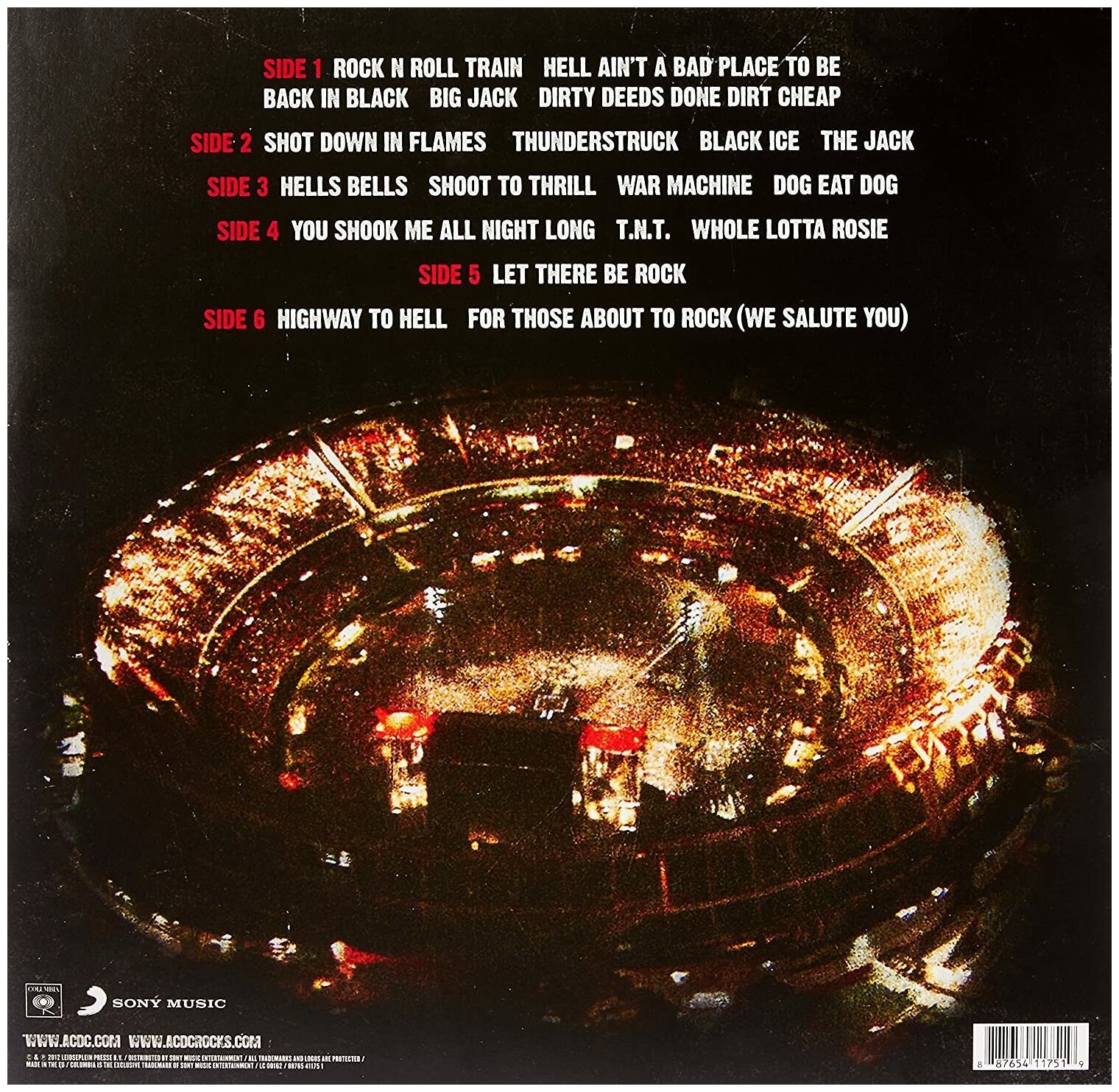 AC/DC Live at River Plate Виниловая пластинка Sony - фото №3
