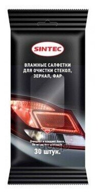 Салфетки Влажные Для Очистки Стекол Зеркал Фар Sintec SINTEC арт. 318965