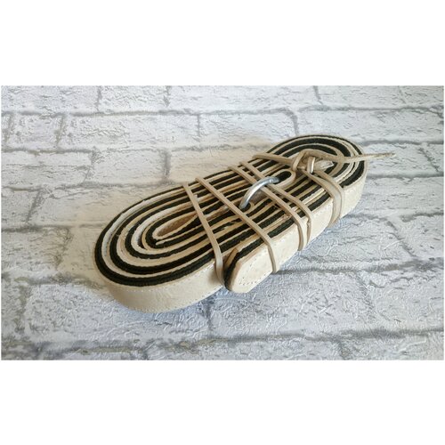 Чересседельник ручной работы из натуральной кожи №30 сыромять + лента