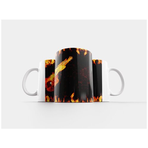 фото Кружка "огонь, лава, задний план" 320 мл lotsprints