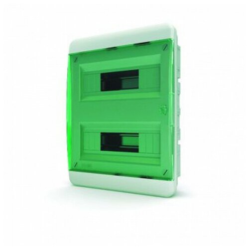 Щит навесной 24 мод. IP41, прозрачная зеленая дверца BNZ 40-24-1