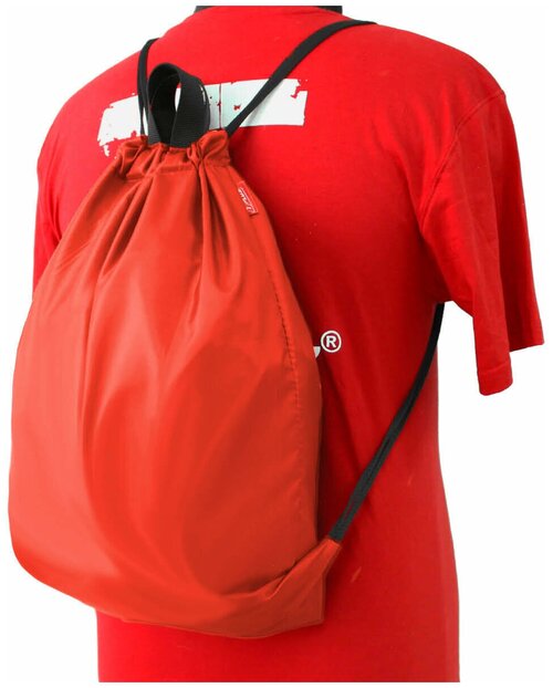 Мешок для обуви, Рюкзак для спорта универсальный 470x330 мм (оксфорд 600, красный), Tplus