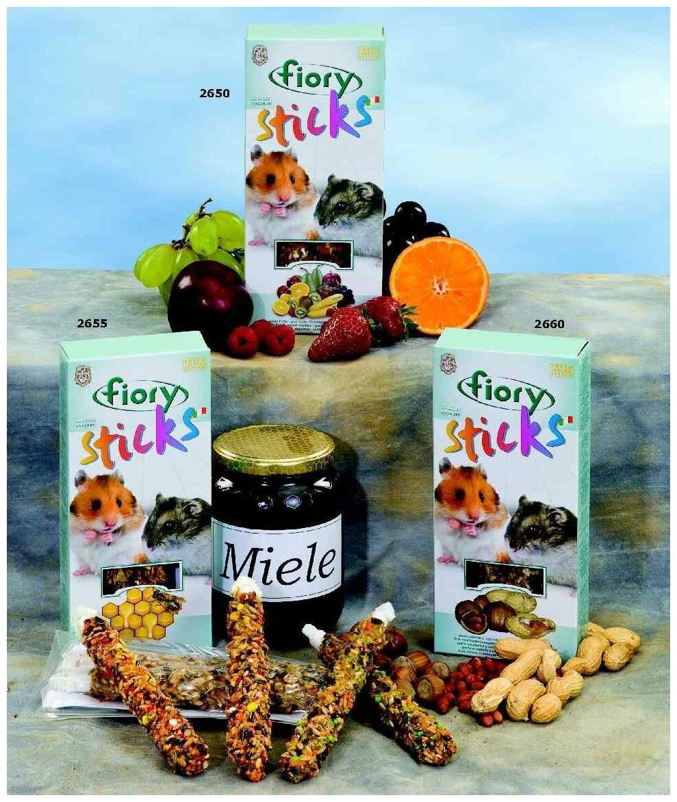 FIORY палочки для хомяков Sticks с фруктами 2х50 г