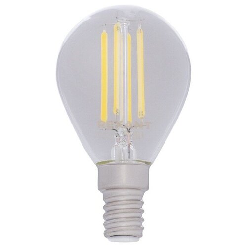Лампа светодиодная Rexant (604-125) Шарик GL45 7.5 Вт 600 Лм 2700K E14 диммируемая, прозрачная колба