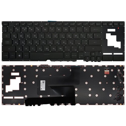 Клавиатура для ноутбука 0KN1-661UA11 для Asus ROG Zephyrus S черная 5050₽