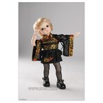 Костюм Dollmore Yuki Kimono Dress Set (Кимоно Юки чёрный для кукол Доллмор 26 см) - изображение