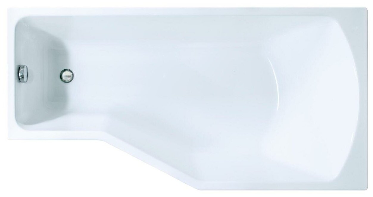Акриловая угловая ванна Marka One, 170 х 75 см, асимметричная, правая