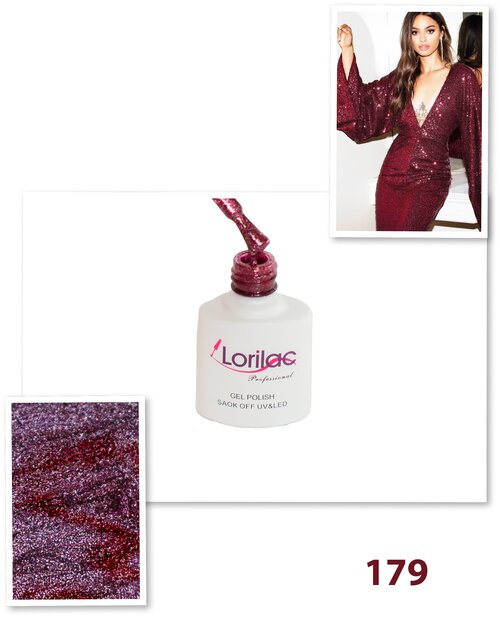 Lorilac Гель-лак Gel Polish, 10 мл, 35 г, 179