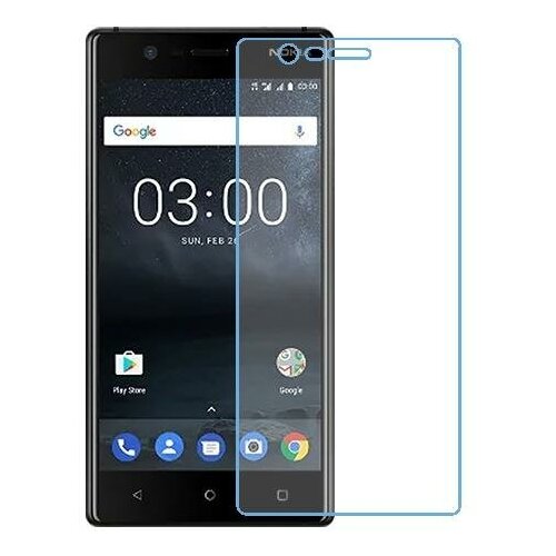 Nokia 3 защитный экран из нано стекла 9H одна штука