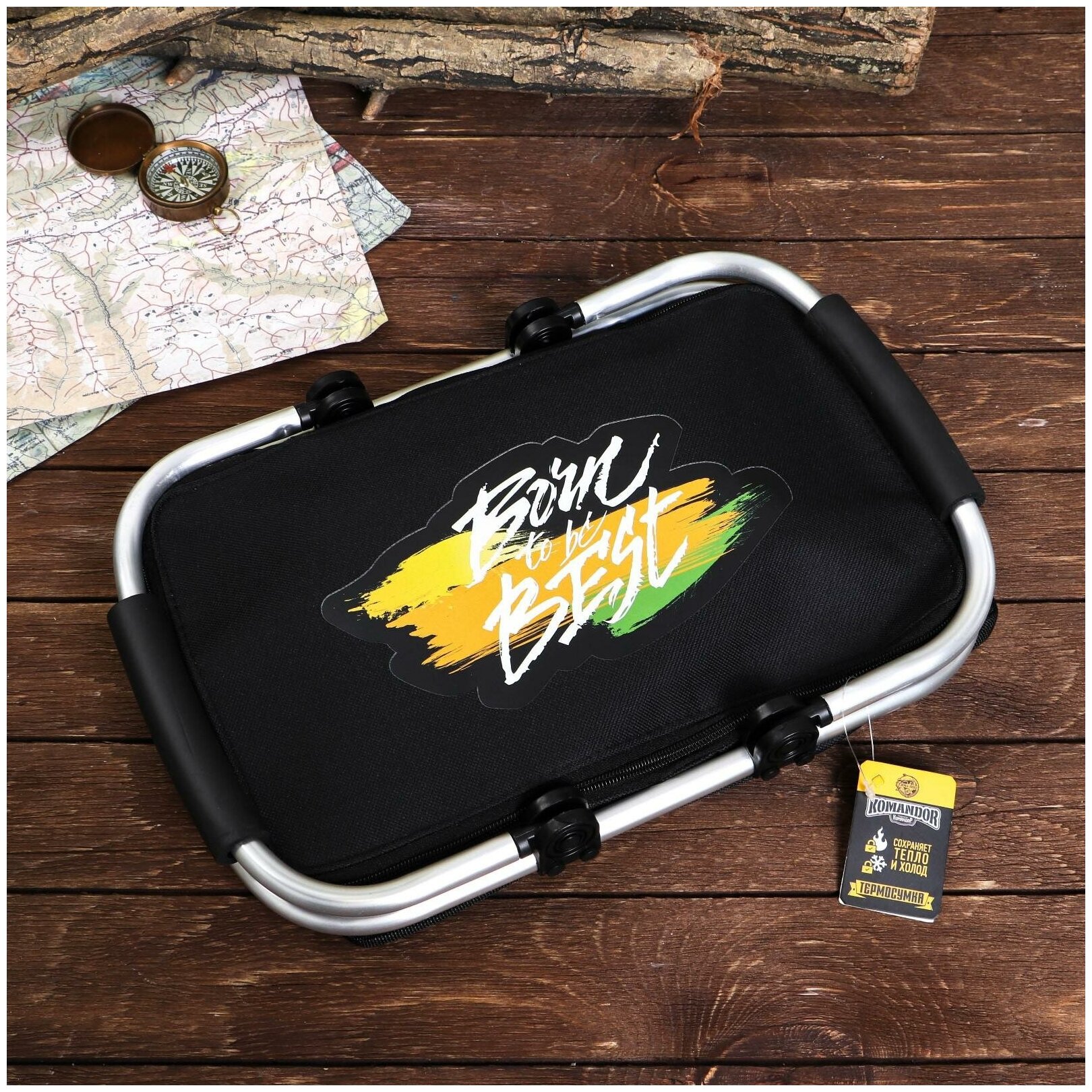 Термосумка с каркасом "Work hard", 20 л