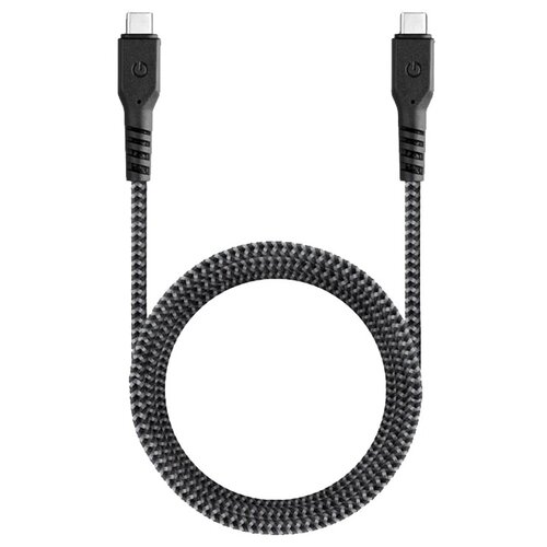 Кабель Energea FibraTough USB-C to USB-C 3.1 Gen1 5Gbps 5A, 1.5 м, черный кабель energea fibratough usb c hdmi 4k 2 м цвет черный cbl ftc4hd blk200