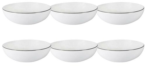 Набор 6 тарелок суповых 19 см Арктика (Anna Lafarg Emily)