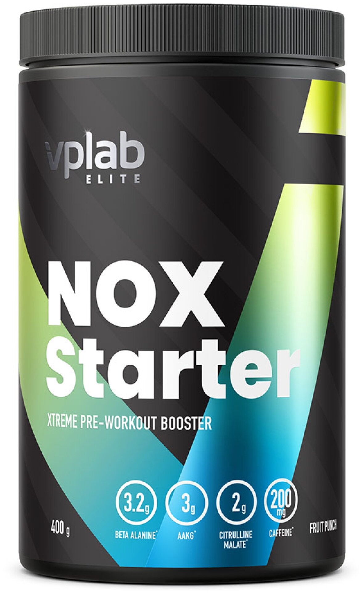 Предтренировочный комплекс vplab NOX Starter фруктовый пунш 400 г