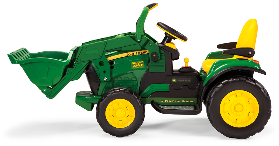 Детский электромобиль Peg Perego John Deere Ground Loader c прицепом