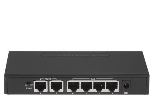 POE-коммутатор 4-канальный 2xRJ45 UPLINK POE-A 65Вт ORIENT SWP-5504POE2P