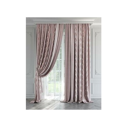 фото Комплект штор томдом лоринс (розовый)